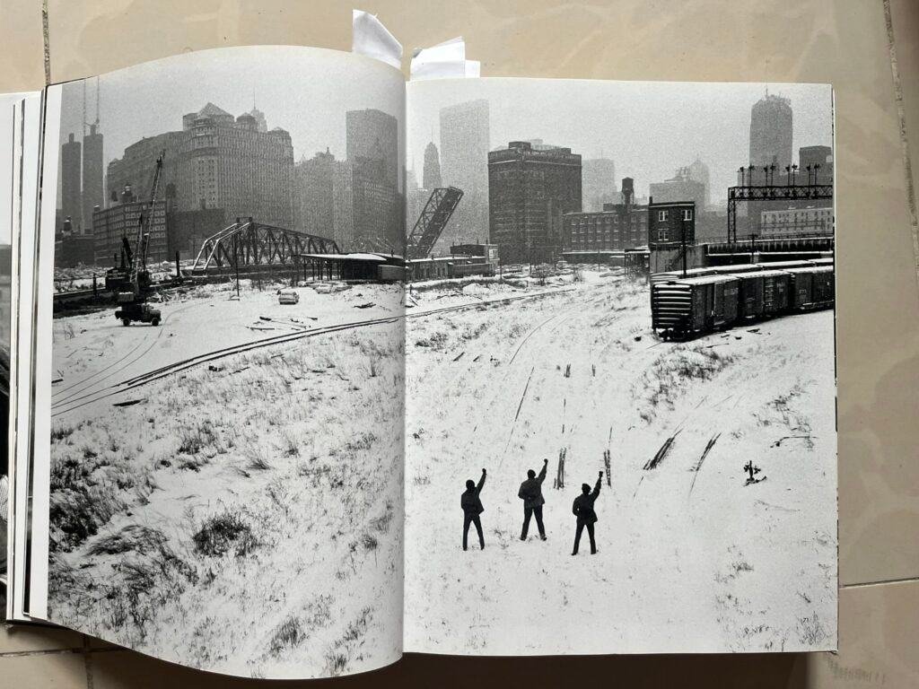 Trainyard, New York, black Panathers. USA, trains, city scape, snow, hiroji kubato