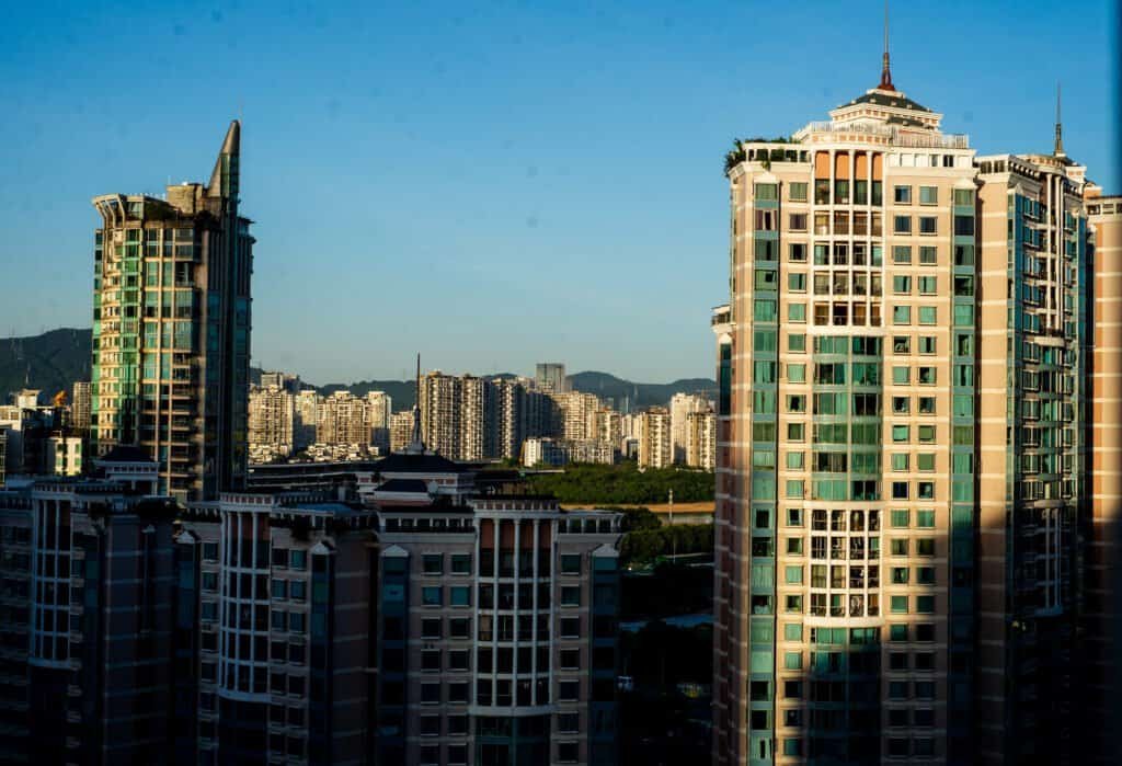 Nanshan district tall residential buildings Shenzhen daytime china Set setting afternoon Nikon d600